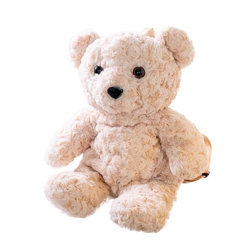 Cute Cartoon Animal Teddy Bear Plush School Backpack for Kids Unisex 40cm with PP Cotton Filling