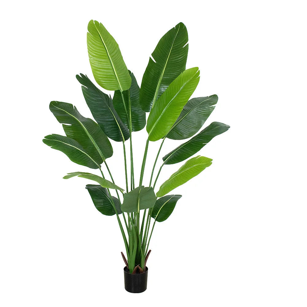 E Home Decor Fake Artificial Green Plant Pot Home Outdoor Indoor with Plastic Pot