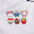 Cartoon Dentisit Tooth Soft Enamel Lapel Pin Brooch Care for Teeth Promotional Backpack Badge Clothing Accessories Gift Jewelry
