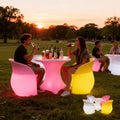 Modern Luxury LED Furniture Set for Bar Lounge KTV Hookah Sofa-Light up Dining Chairs Table Hotel Application Made of Plastic