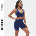 Custom Logo Women Fitness Yoga Clothing 2 Piece Hot Selling Seamless Gym Wear Women Gym Fitness Sets