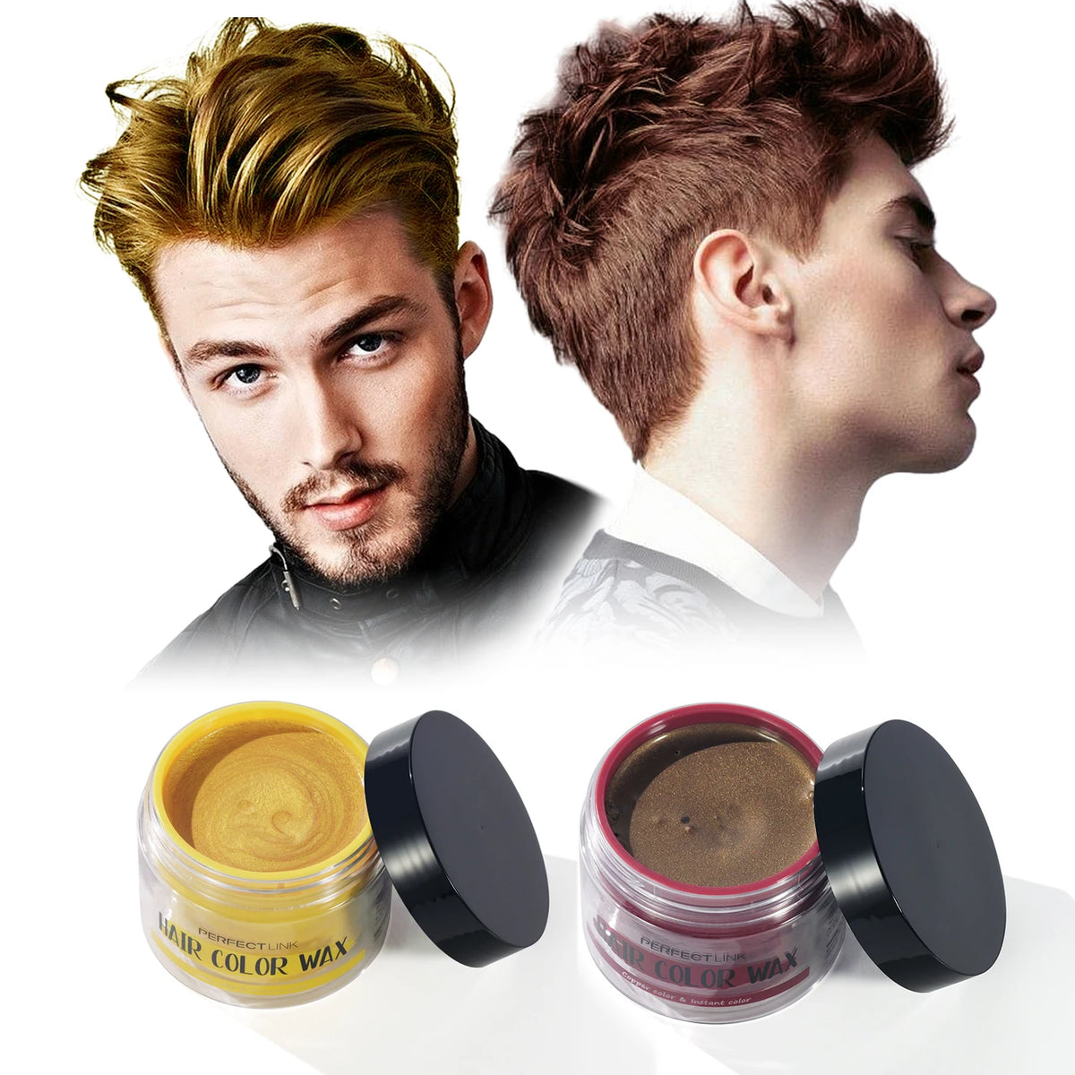 Private Label Organic Ingredient Washable Gold Copper Dye Styling Temporary Hair Color Wax for Women Men Kids