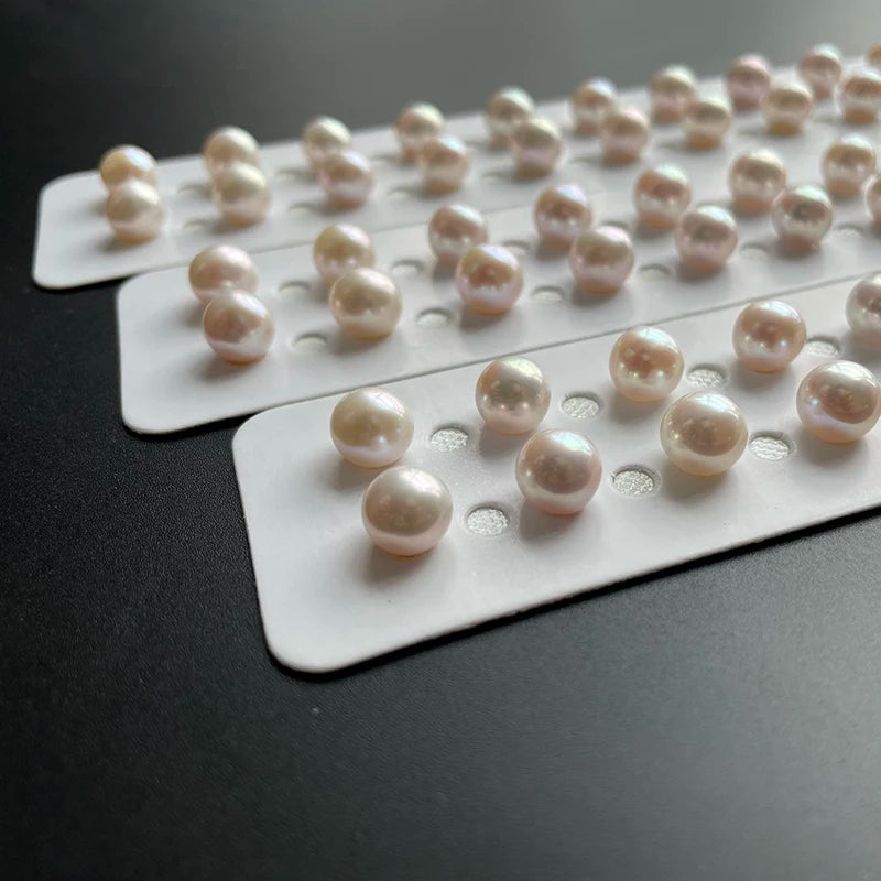 Wholesale 3A 3-12mm Genuine Freshwater Cultured Loose Pearls Natural White Color for Bulk Jewelry Making Inspired Real River