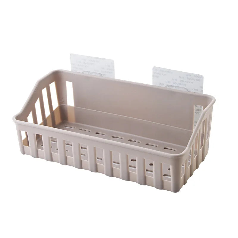 Multi Color Modern Brushed Wall Mounted Kitchen Spice Rack Metal Kitchen Sink Caddy Shelf