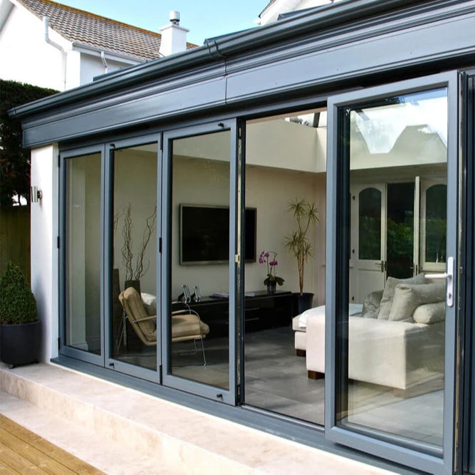 AS2047 Modern Design Tempered Glazed Sliding Aluminum Entrance Door Australia Standard for Buildings