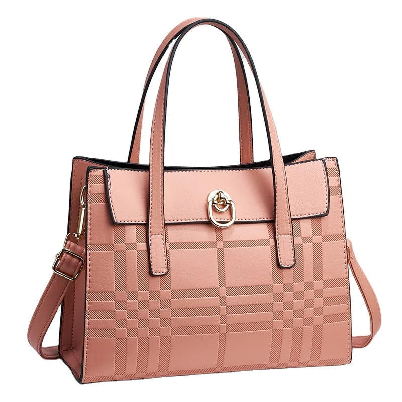 Customised Logo Ladies Leather PU Handbags Luxury Casual Tote Handbags for Women