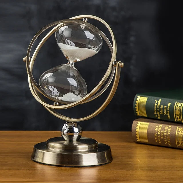 Sand Clock Metal Hour Glass Sand Timer for Vintage Home Decor Wedding Gift