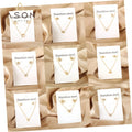 Ason Wholesale Jewelry Fashion Stainless Steel Small Pendant Necklaces Zircon Stud Earrings Two-piece Set Jewelry Set for Women