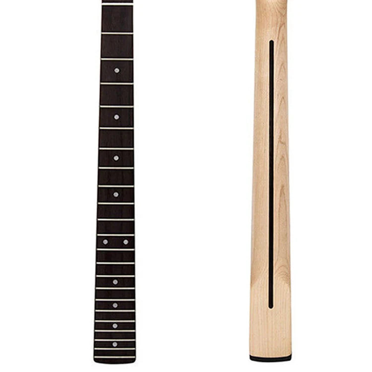 Wholesale 22 Frets Canadian Maple Neck Clear Satin ST Tl Electric Guitar Neck with Rosewood Fingerboard