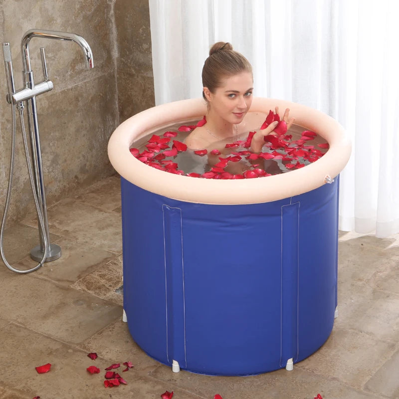 75 80 85 120cm Small Xl Big Portable Ice Bath Plunge Basins Soaking Bath Bucket Tub Barrel Bathtub Athletes