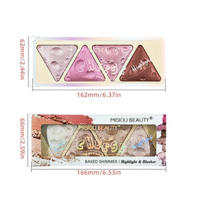 Natural Brightening Three-dimensional Waterproof Sweat Resistant Blush Mashed Potato Cheese Blush Palette