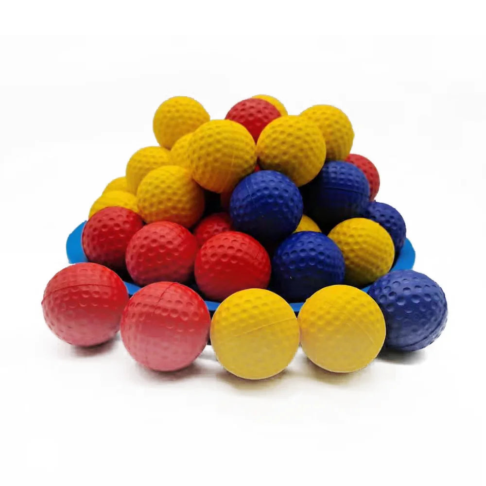 OEM Mini Golf Ball Custom Soft Plastic PU Factory Training Practice Sponge Rubber Color Foam Stress Ball