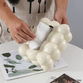 Ins Hotel Home Decoration Funny Cloud Design White Porcelain Napkin Holder Cute Light Luxury Custom logo Ceramic Tissue Box