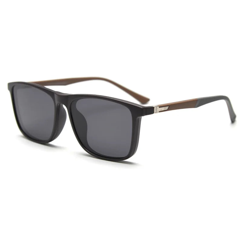 European American Style Double-Color Polarized Sunglasses Non-Prescription Magnetic PC Tac Lenses Comfortable Sunglasses