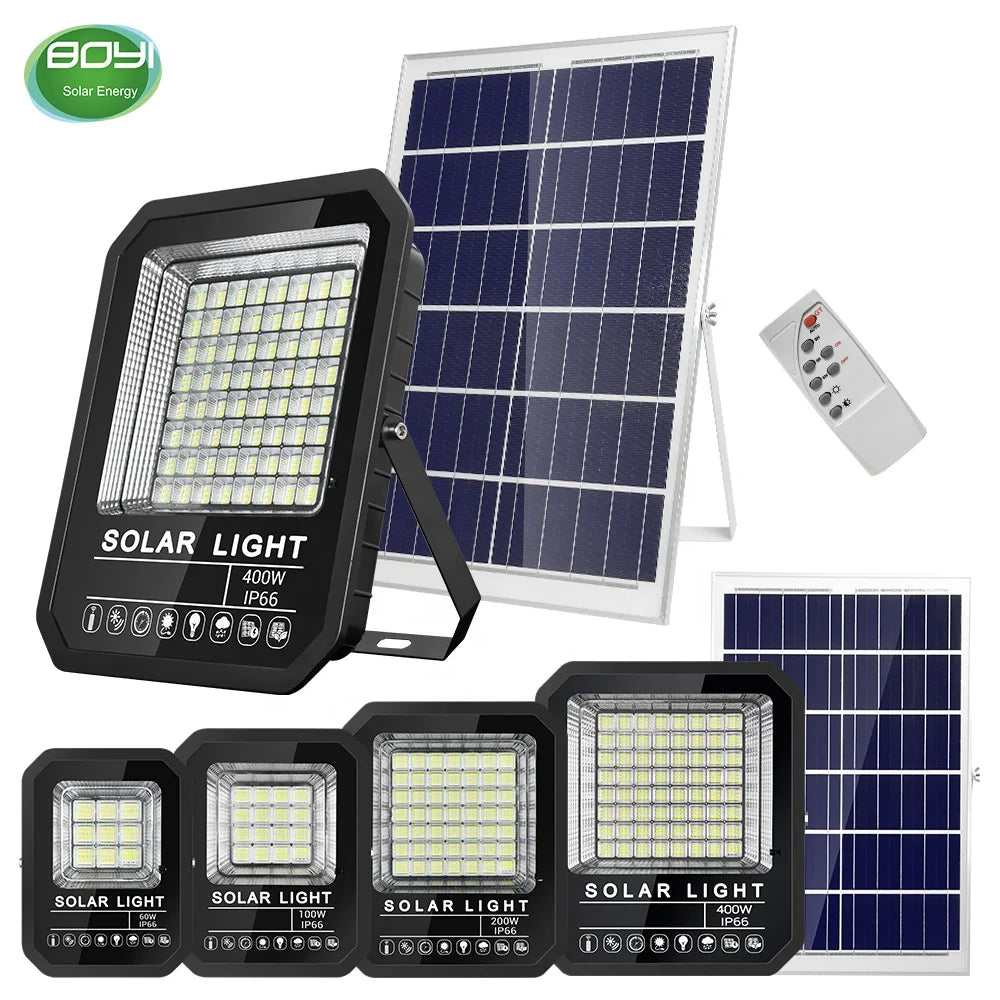 Factory Wholesale Solar Projectors Light Ip66 Waterproof 200w Led Flood Light for Garden