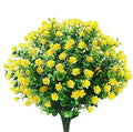 Artificial Flowers 4 Bunches Shrub UV Protection Eco-friendly Christmas Green Plants Grass Indoor Outdoor Decoration Table