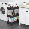 Hot Slim Storage Shelf Cart Removable Mobile Shelving Rolling Utility Rack Trolley Narrow Space Storage Organizer