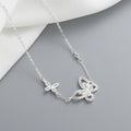 Single Chain Custom Pendants Fashion Jewelry Necklaces 925 Silver Butterfly Pendant Necklace