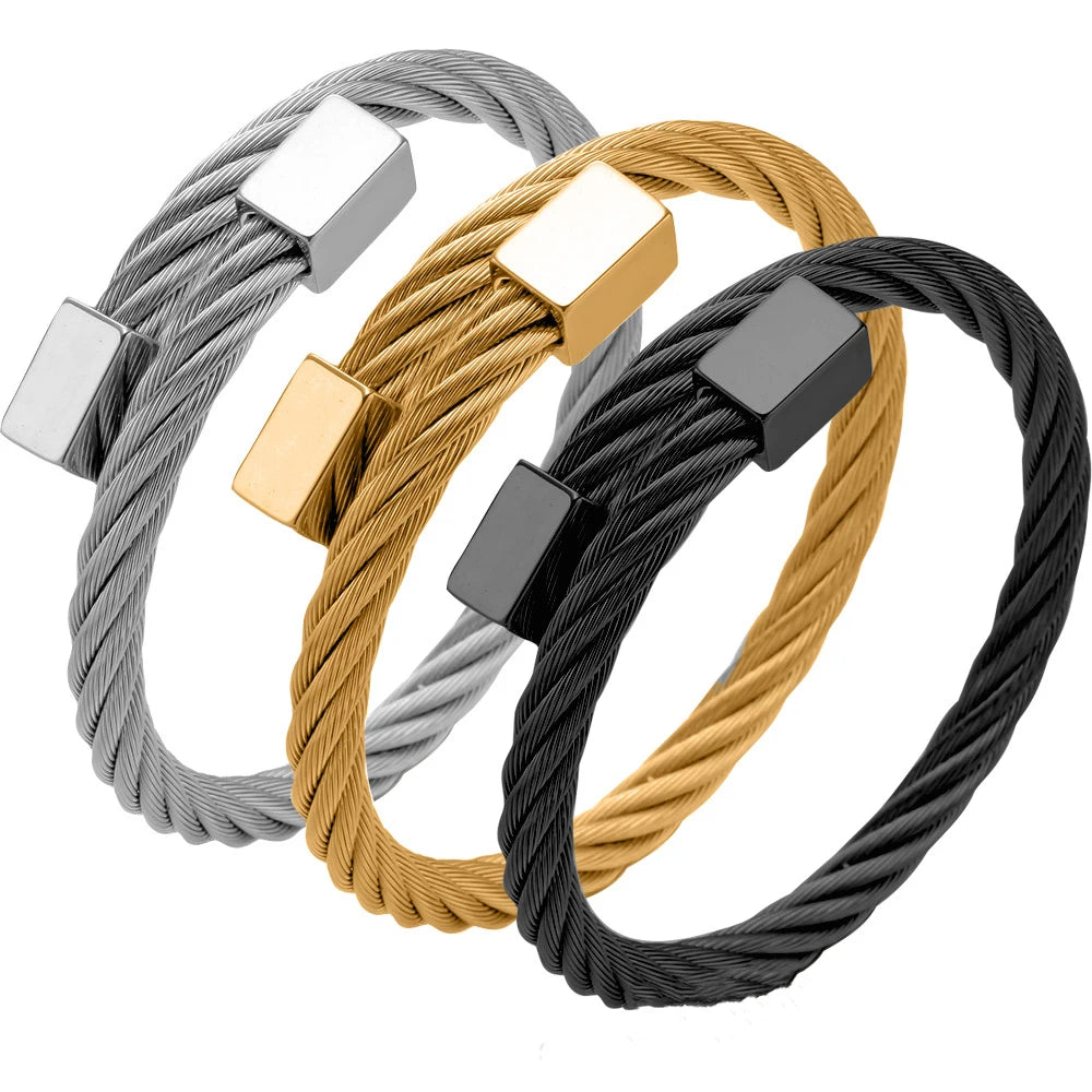Wholesale Strong Hot Selling Cable Wire Bracelet Stainless Steel