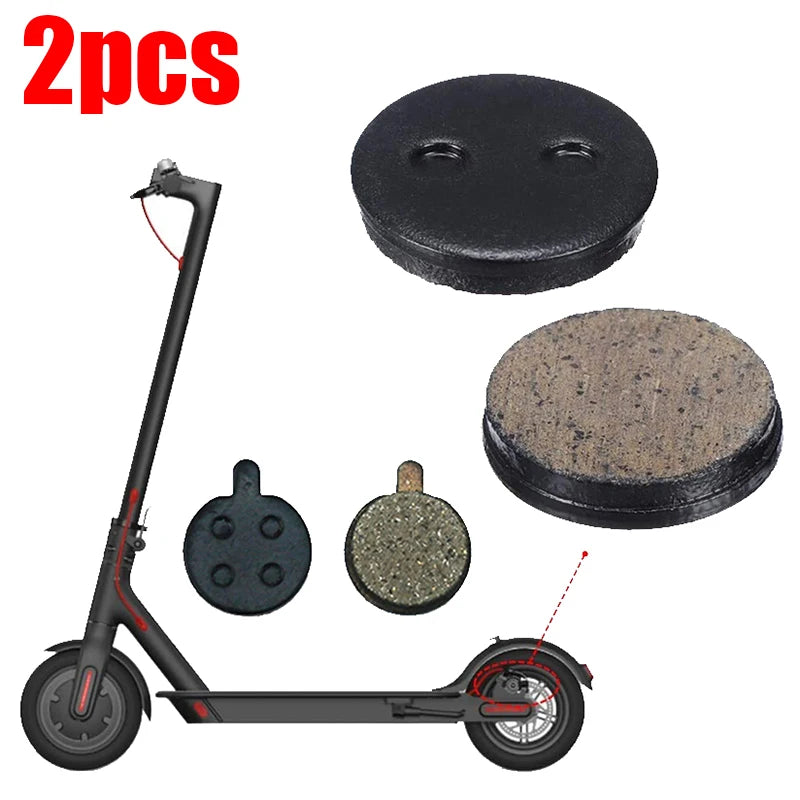 2pcs Electric Scooter Rear Wheel Brake Disc Pads for Xiaomi M365/M365PRO Brake Pads Scooter Accessory with High Friction Plates