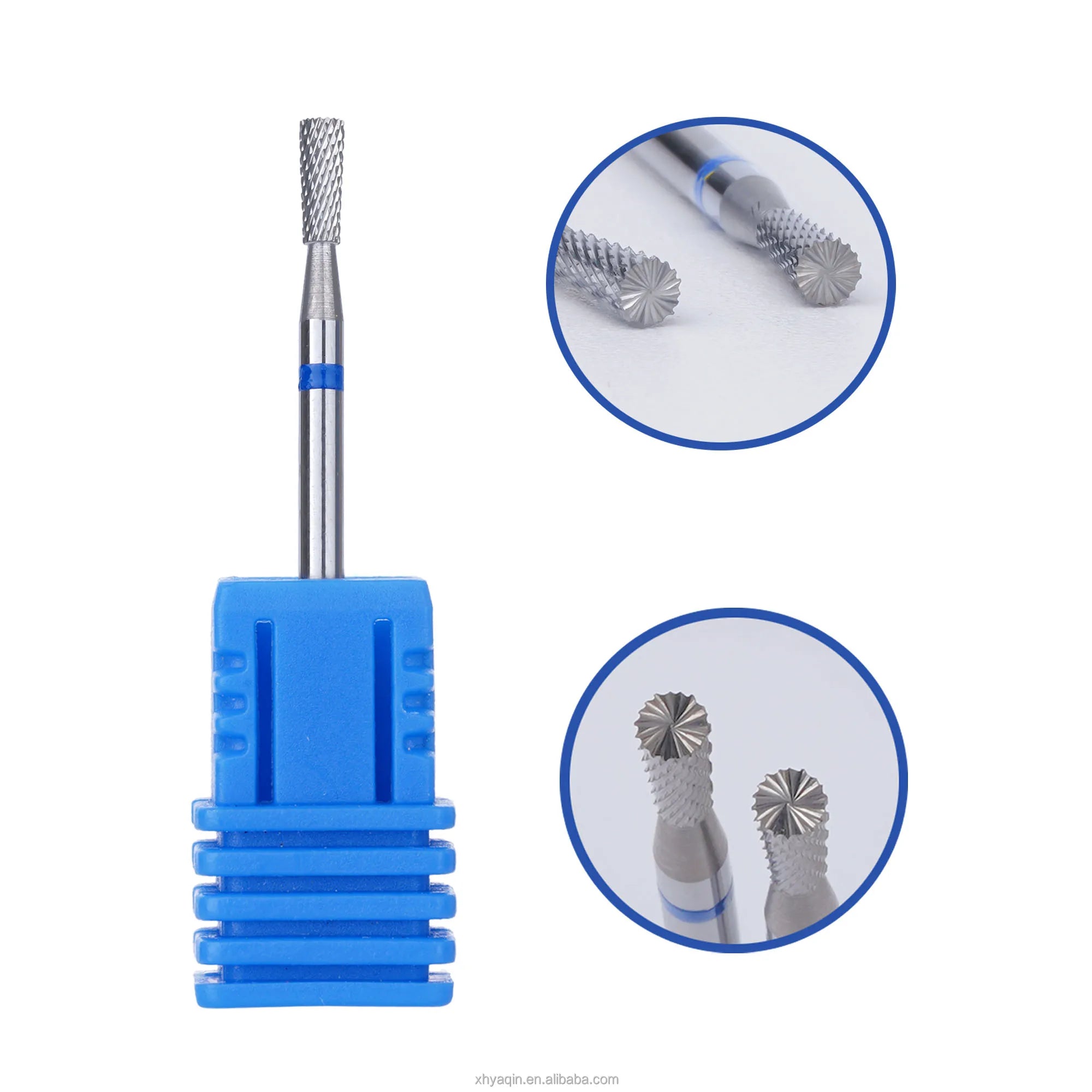 Pear Shape Tungsten Carbide 3/32" Nail Drill Bits Manicure Drill Cuticle Clean Remove Dead Skin Nail Polishing Carbide Drill Bit
