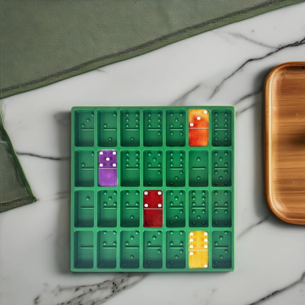 R-013 Dominoes Mold Drip Epoxy Resin Pai Gow Silicone Mold Table Games Chess Mold Baking Jewelry