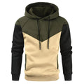 Customized Men's 100% Cotton Fleece Hooded Breathable Sweatshirt Heavyweight Leisure Sportswear Regular Fit Color Block Fashion