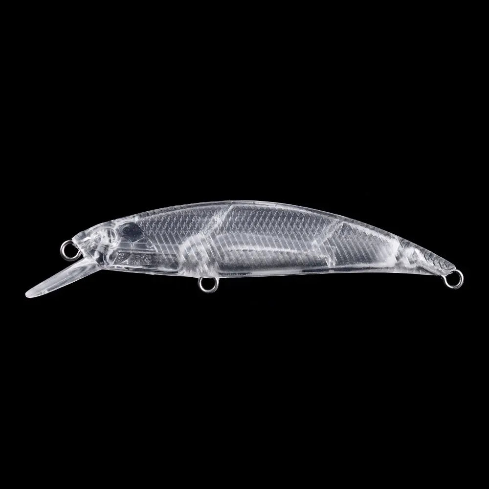 Wholesale 8cm/9g Artificial Hard Plastic Freshwater Swimming Unpainted Blank Minnow Lure
