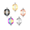 Set of 5 Pairs Circle Rounder Straight Barbells 16G Bar Stud Ring Stainless Steel Nipple Piercing Jewelry for Women for Weddings