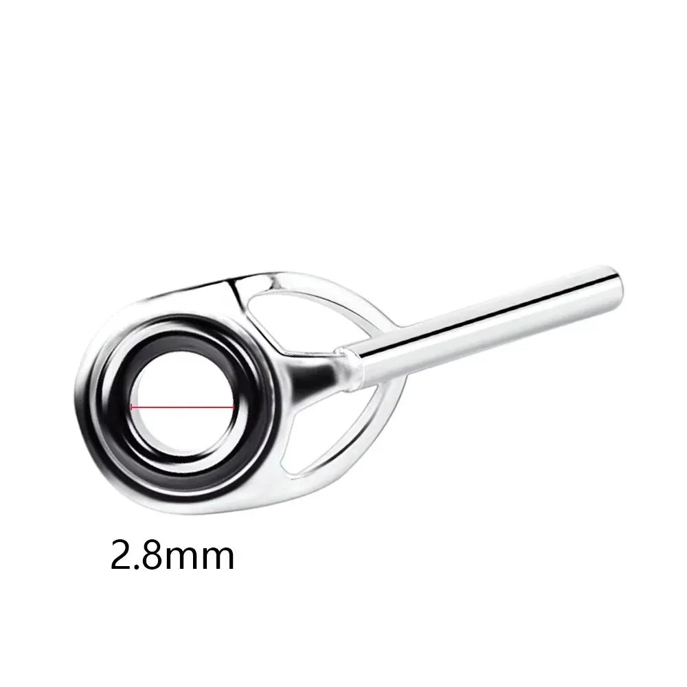 10pcs Stainless Steel Fishing Top Ring Rod Guide Repair Kit with Inner Diameter