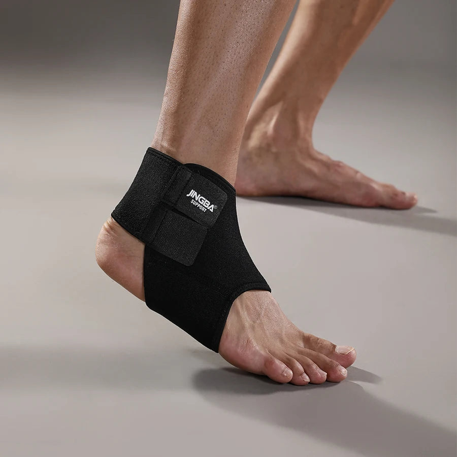 JINGBA 1 Piece Unisex Adjustable Breathable Ankle Support Sleeve for Workout Bodybuilding
