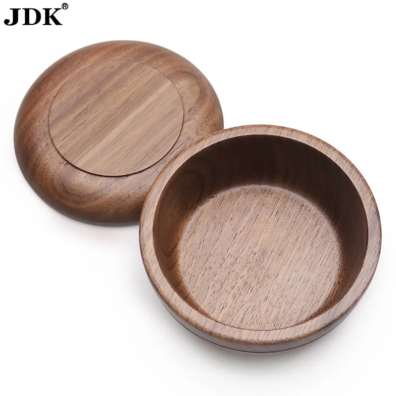JDK Hot 1pc Walunt Wood Shaving Brush Bowl Soap Foaming  Cup Brush Cup