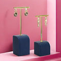 Fashion High Grade PU Metal Jewelry Counter T bar Hanging Earring Display Stand