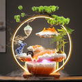 2024 Incense Cone Stick Luxury Led Light Backflow Waterfall Incense Burner