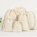 Personalized Colorful Canvas Cotton Drawstring Bag with Double String
