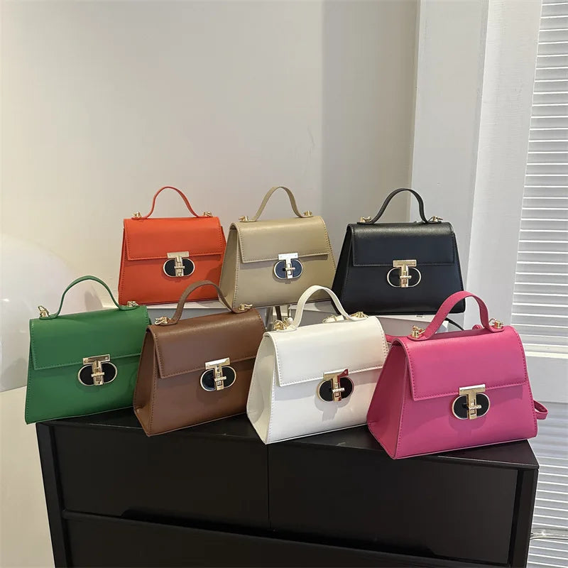2025 Wholesale Trendy PU Leather Fashion Ladies Luxury Shoulder Bags Women's Purse and Handbags All Seasons Lock
