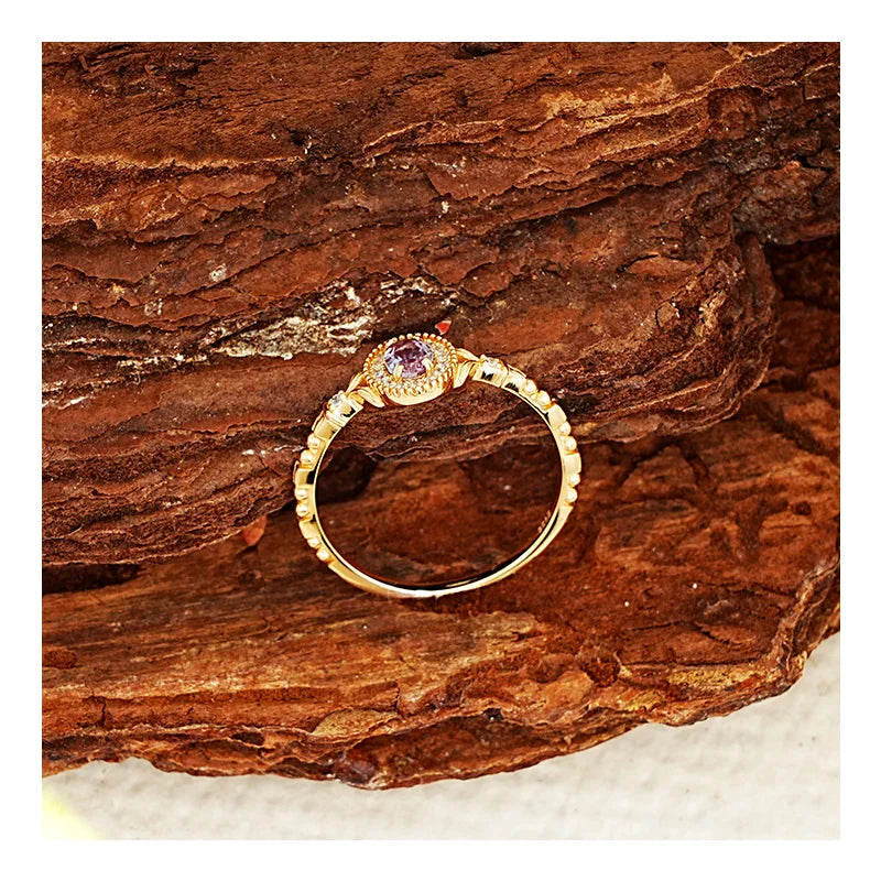 Free Design Alexandria Color-changing Gemstone Vintage Ring S925 Silver Ring