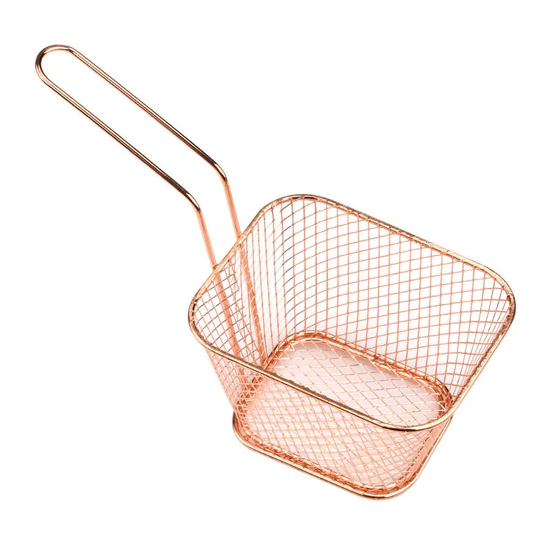 Frying Strainer Wire Mesh Kitchen Cooking Deep Frying Basket for Chicken or Fruit Fried Basket