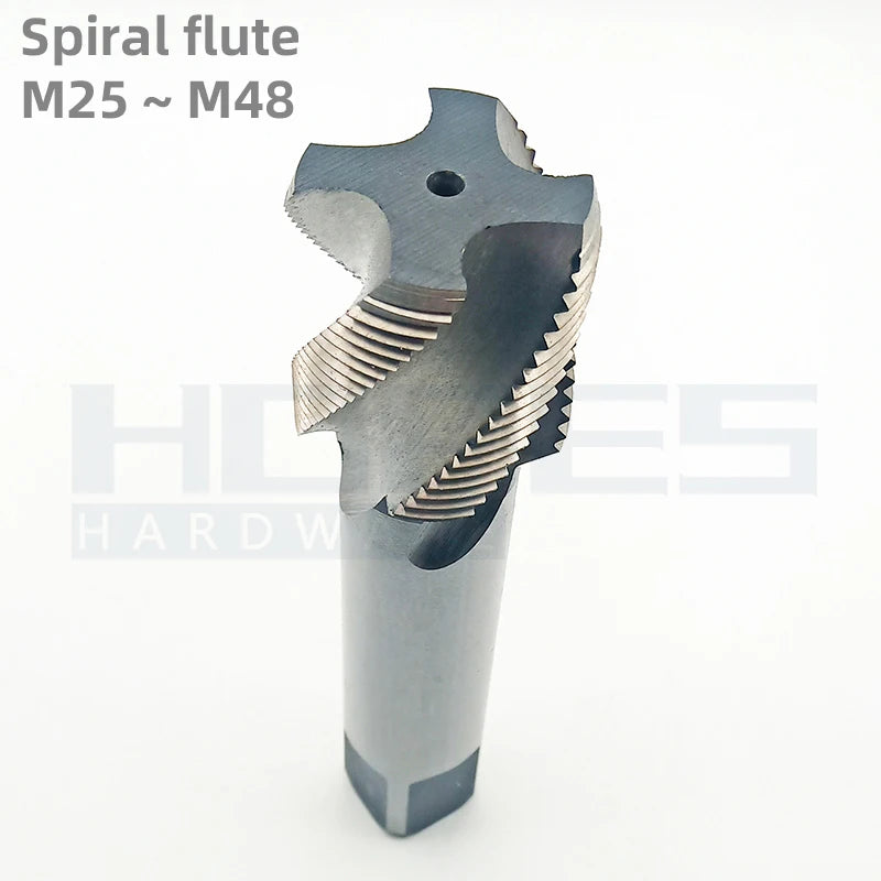 HSS6542 Helical Spiral Flute Thread Taps M25 M26 M27 M28 M30 M32 M33 M36 M39 M42 M45 M48 DIN ISO Screw Tools