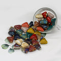 Retro 16*15.5mm Colorful Ceramic Charms Handmade Geometric Triangle Loose Beads Beaded for DIY Jewelry Making Accessories