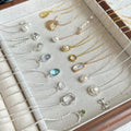 Dubai Design Gold Necklace Set Unisex Light Weight Alloy with Rice Pearl for Party Wedding Gift