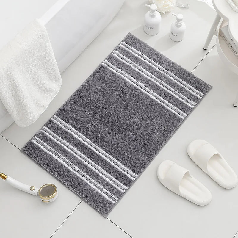 Chenille with Microfiber Fluffy Bath Mat