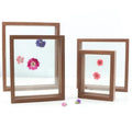 Double Sided Glass Picture Frame Specimen Display square Shadow Box Frame for Home Decor