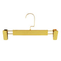 Wholesale Clothes Store Trouser Display Cheap Black Gold Pants Clip Hangers Clamp Space Saving