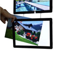 Litsign LS M2 Double Sided Magnetic Backlit Window Advertising Display Sign Board Silver/Black Frame Super Clear Acrylic Real