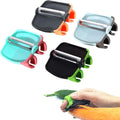 Smart Kitchen Gadget  Home  Plastic Stainless Steel Double Finger Apple Fruit Palm Peeler for Potato Vegetable