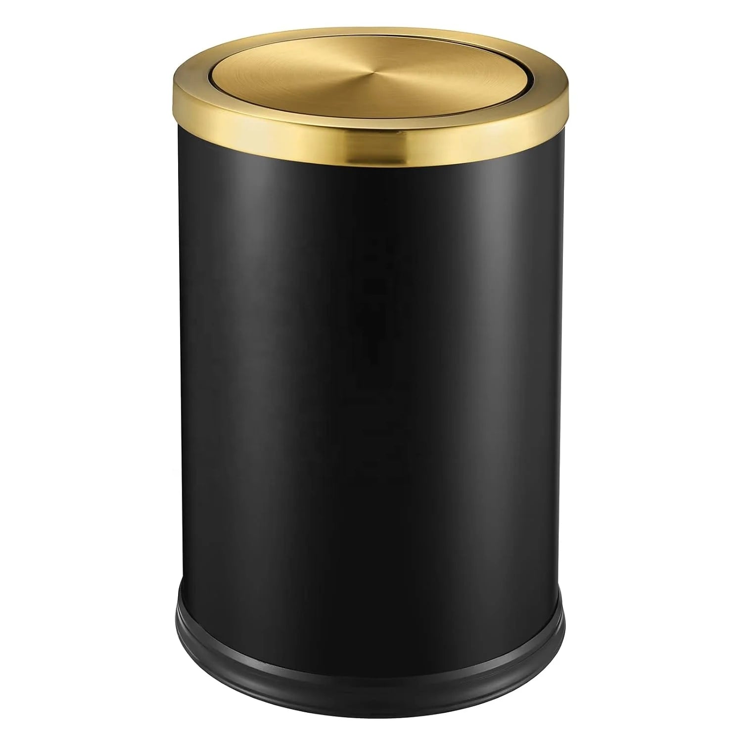 Stainless Steel 9L Standing Garbage Can with Swing Lid for Home Office Living Room Bedroom Garbage Recycling Eco-Friendly