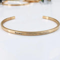 BMZ 2025 New Beneficiary 3/4/5 mm Engraved Stainless Steel Bangles with Personalized logo