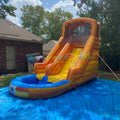 Outdoor Commercial Kiddie Waterslide Wet Dry Marble slip Giant Bouncy Bounce House Inflatable Water Slide for Adult Kids Pool