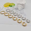 Waterproof 4mm Thickness Stainless Steel Round Hoop Huggie Earring for Girl and Women Earrings